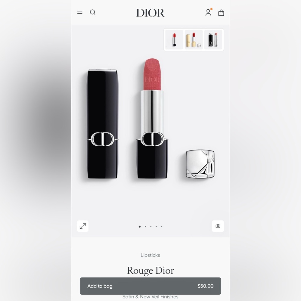 Rouge Dior Lipstick - Virevolte Velvet - 581